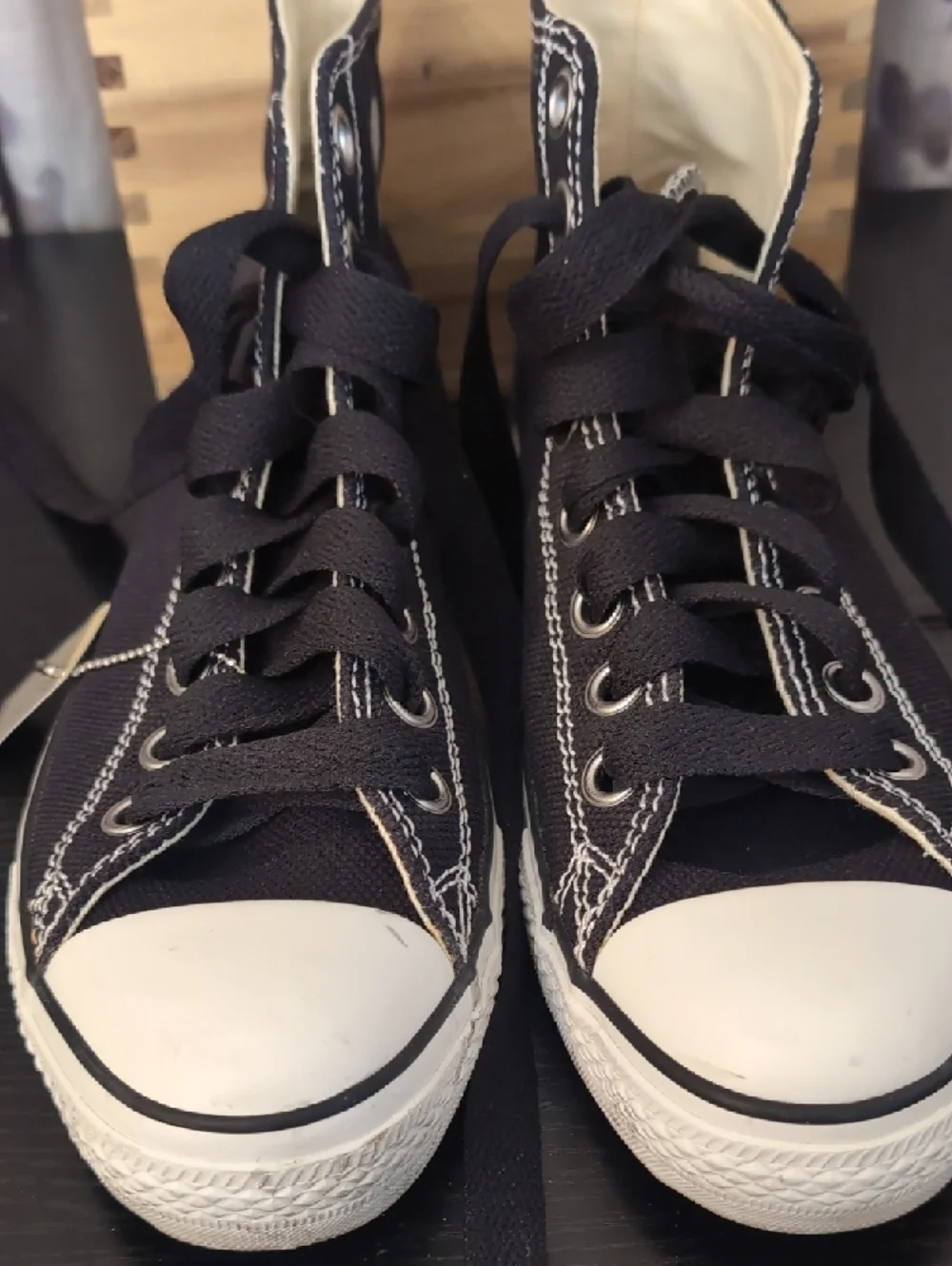 Converse Black High-Top Canvas Sneakers - Picture 2 of 6